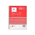 Sparco Products Sparco„¢ 3-Subject Notebook, 8" x 10-1/2", College Ruled, Bright White, 120 Sheets/Pad 83254
